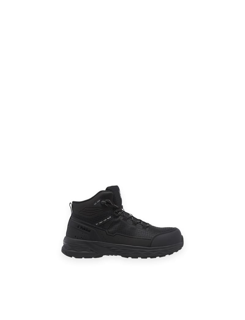 Hard Yakka X Range Mid Composite Safety Boot-Black - Black (Size: 08)