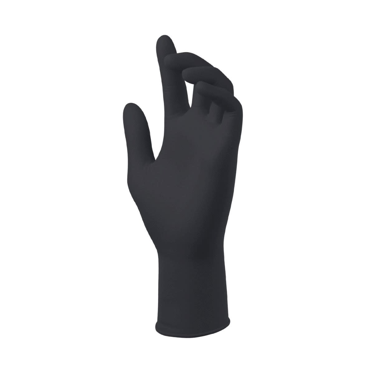Megaman Nitrile Gloves Powder Free Black M-2XL (Pack of 50) - Standard - L