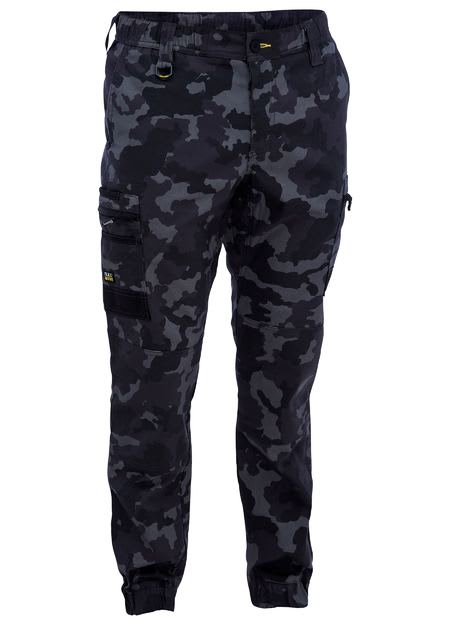 Bisley, FLX & MOVE Stretch Camo Cargo Pant - Char/Camo (Size: 82)