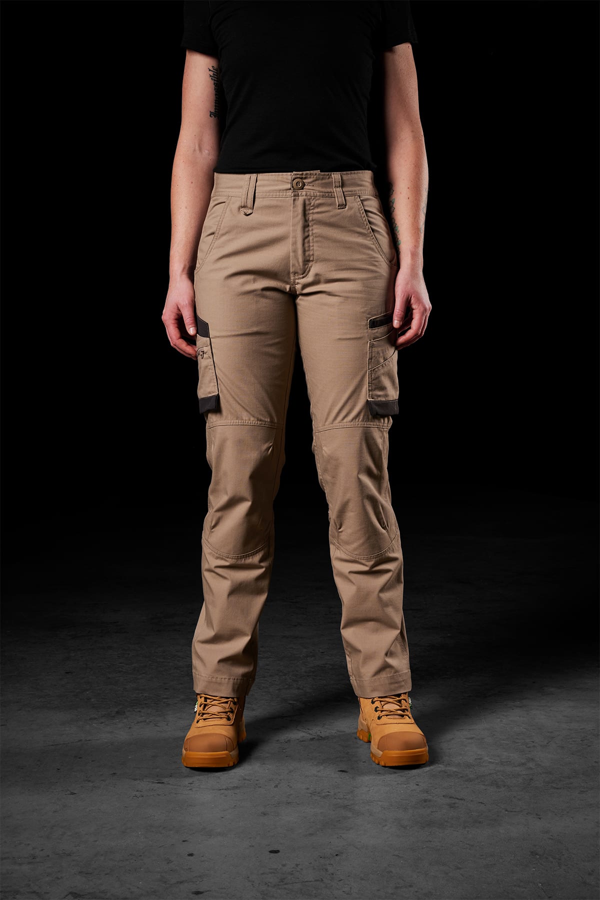 FXD, Womens Stretch Ripstop Work Pants, WP-7W - Khaki (Size: 10)