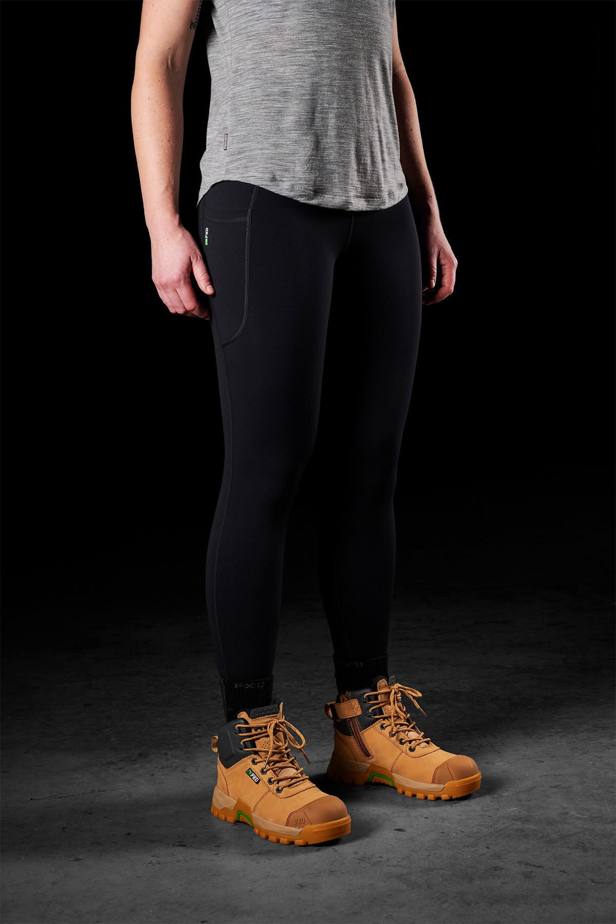 FXD, Women's Stretch Leggings WP-9W - Black - 08