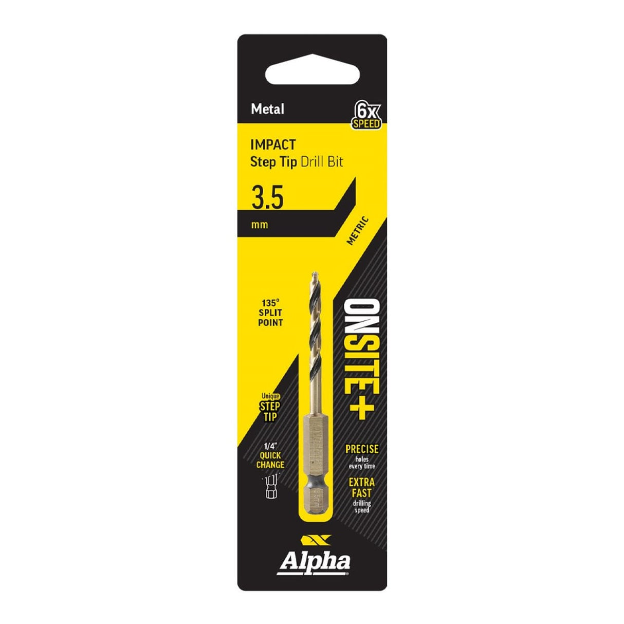 Trucut Alpha ONSITE Plus Impact Step Tip Drill Bit 3.5mm