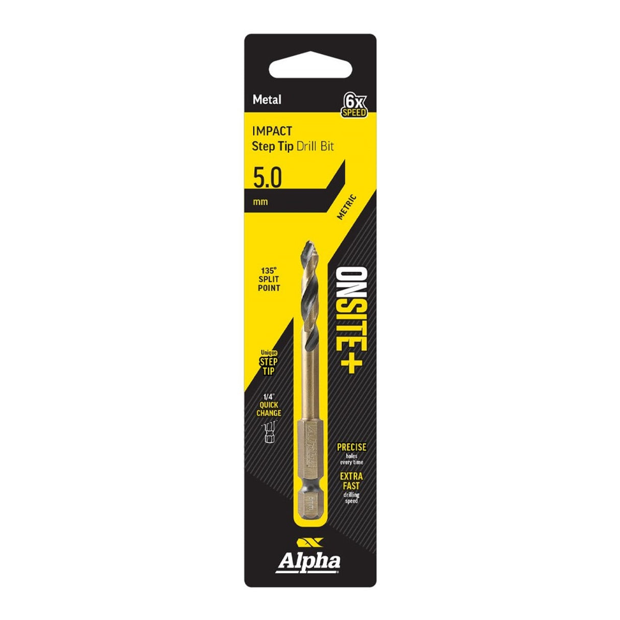 Trucut Alpha ONSITE Plus Impact Step Tip Drill Bit 5.0mm