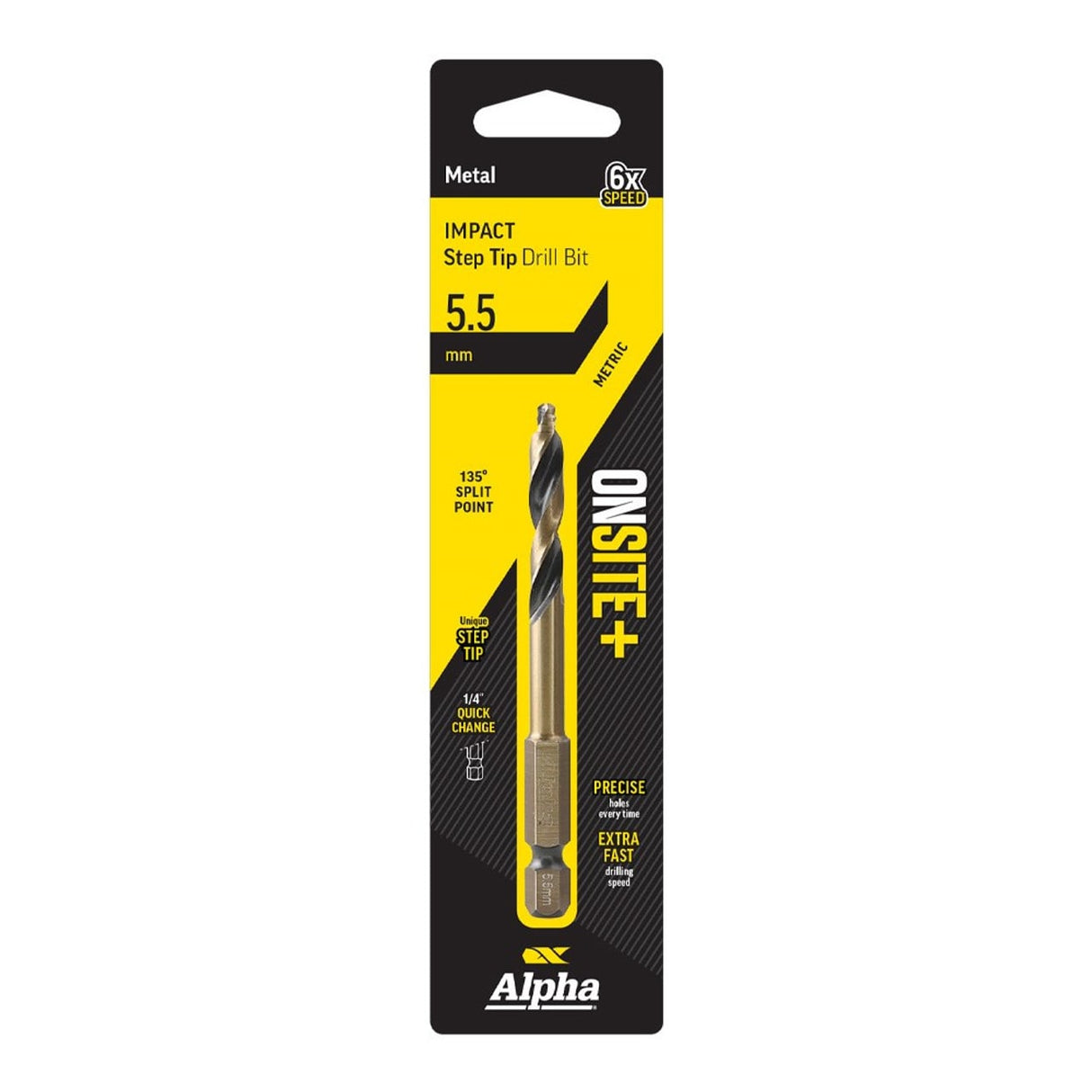 Alpha ONSITE Plus Impact Step Tip Drill Bit 5.5mm