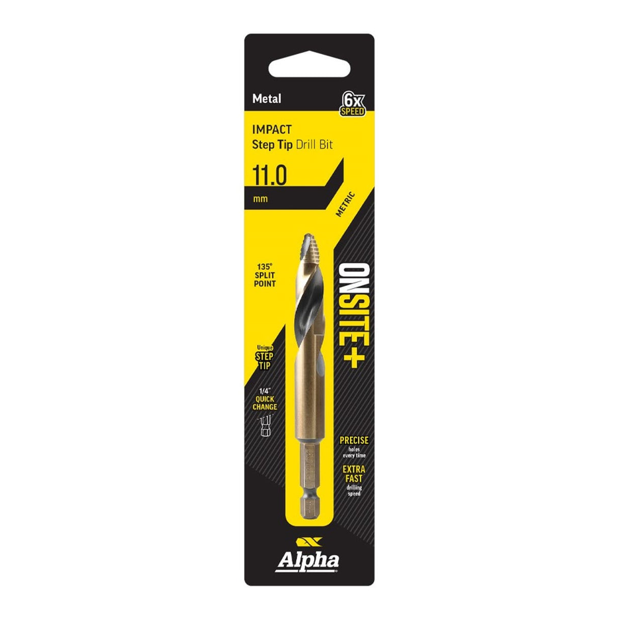 Alpha ONSITE Plus Impact Step Tip Drill Bit 11.0mm