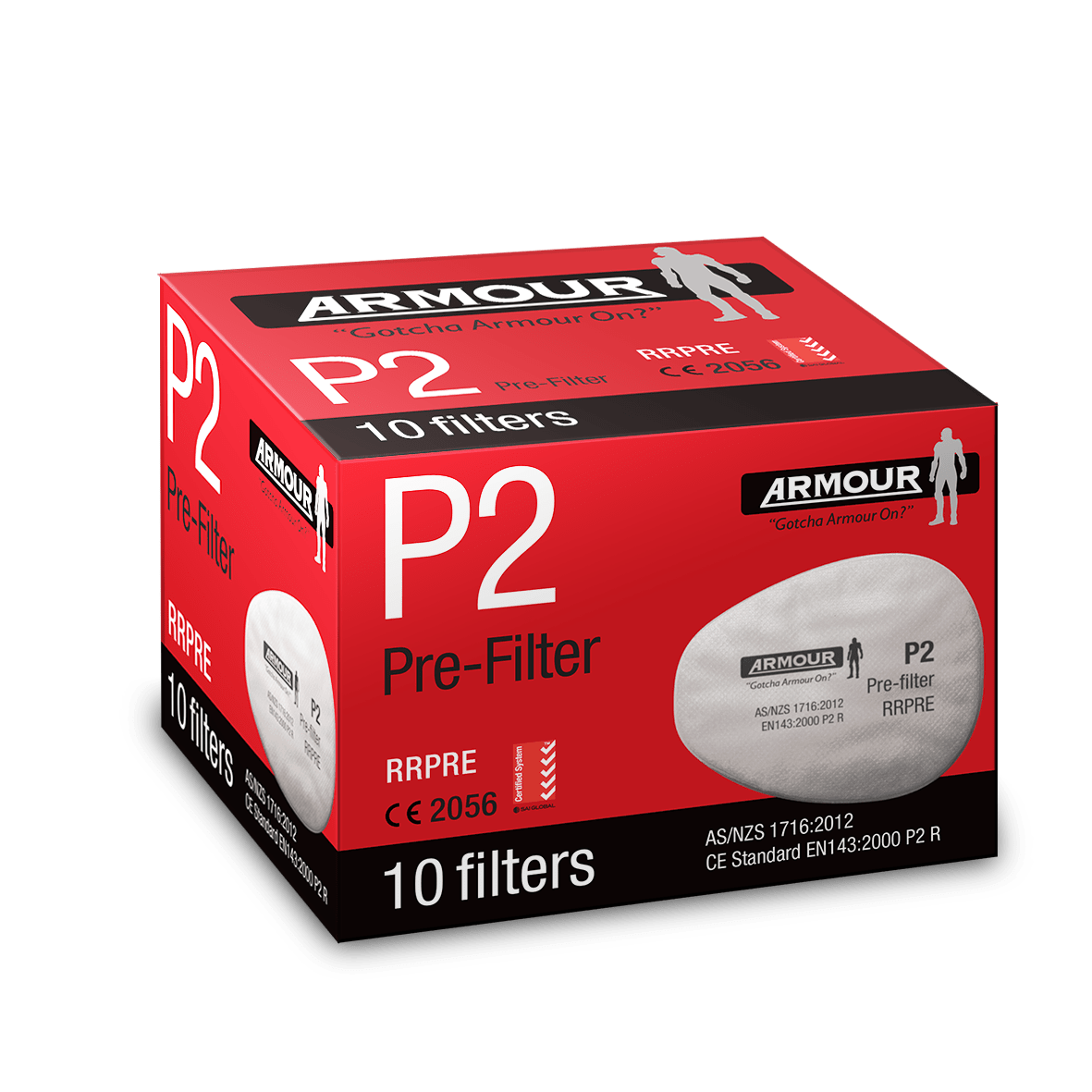 Armour Prefilter P2, Box 5 pairs