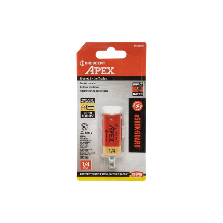 CRESCENT eSHOK-GUARD Socket Isolator 1/4" x 2"