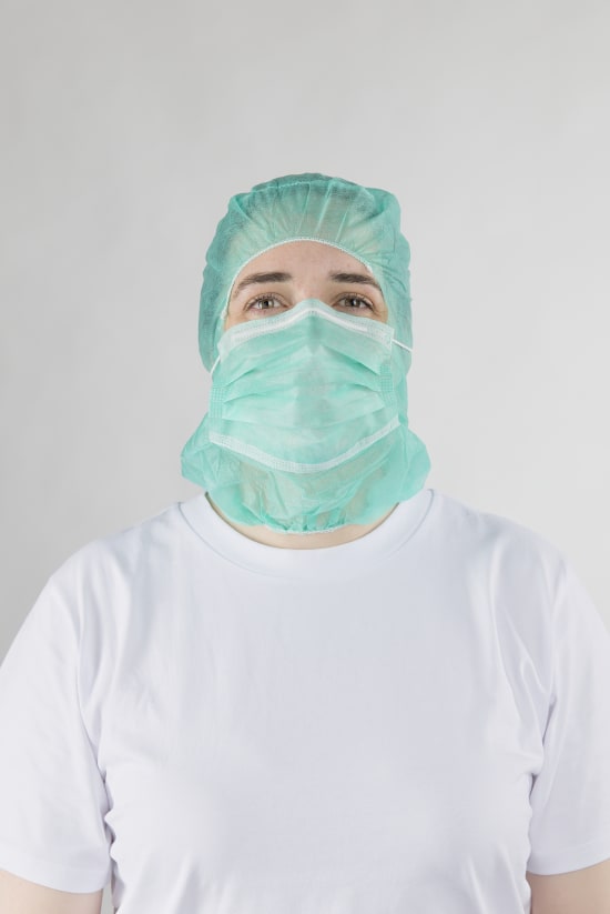 Non-Woven Hood with Face Mask (Carton of 500)