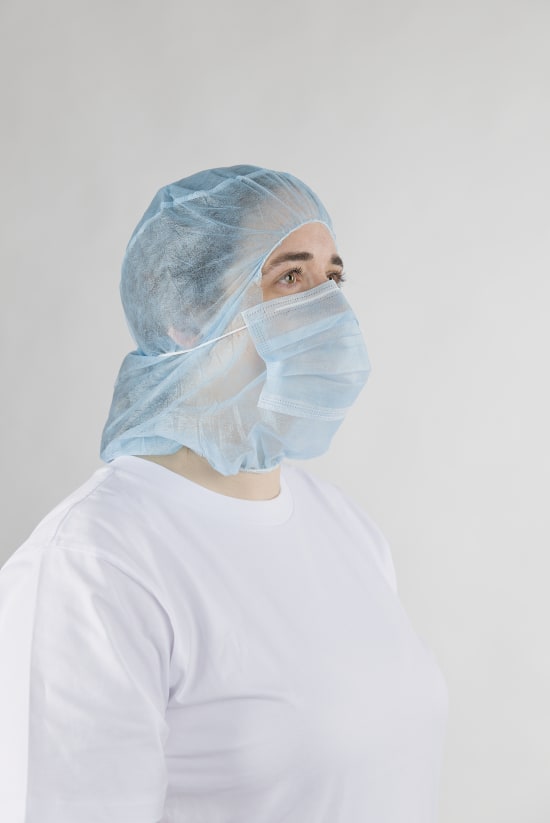 Non-Woven Hood with Face Mask (Carton of 500)