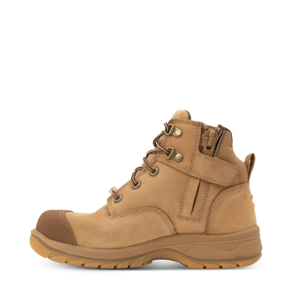 Oliver 49-450Z Zip Sided Women's Safety Boots - Stone (Size: 36)