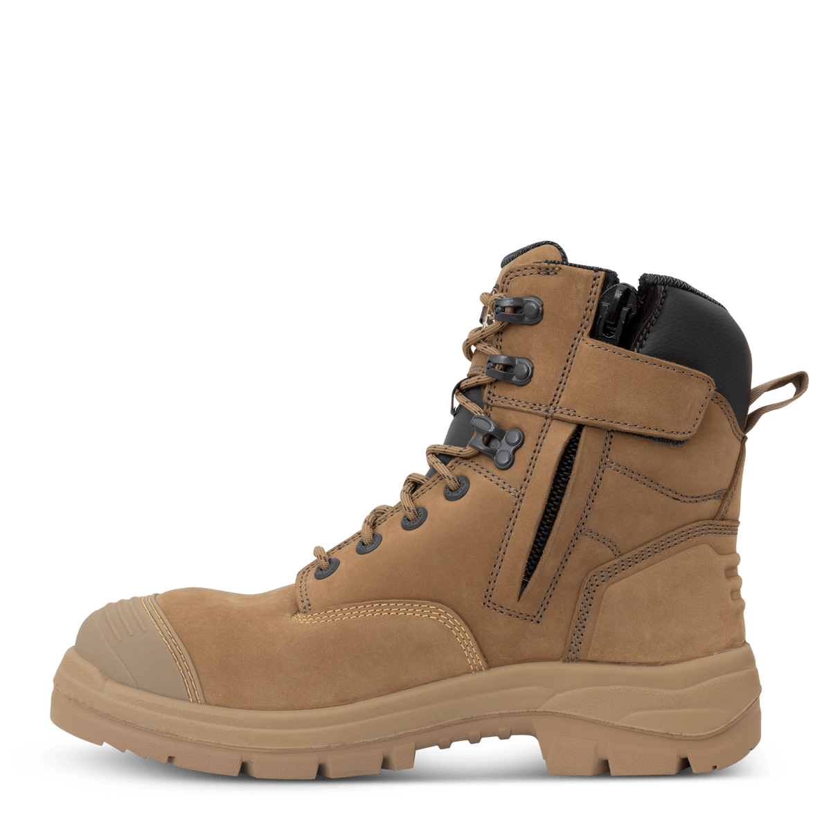 Oliver 55-352Z Zip Sided Safety Boots - Stone (Size: 07X)