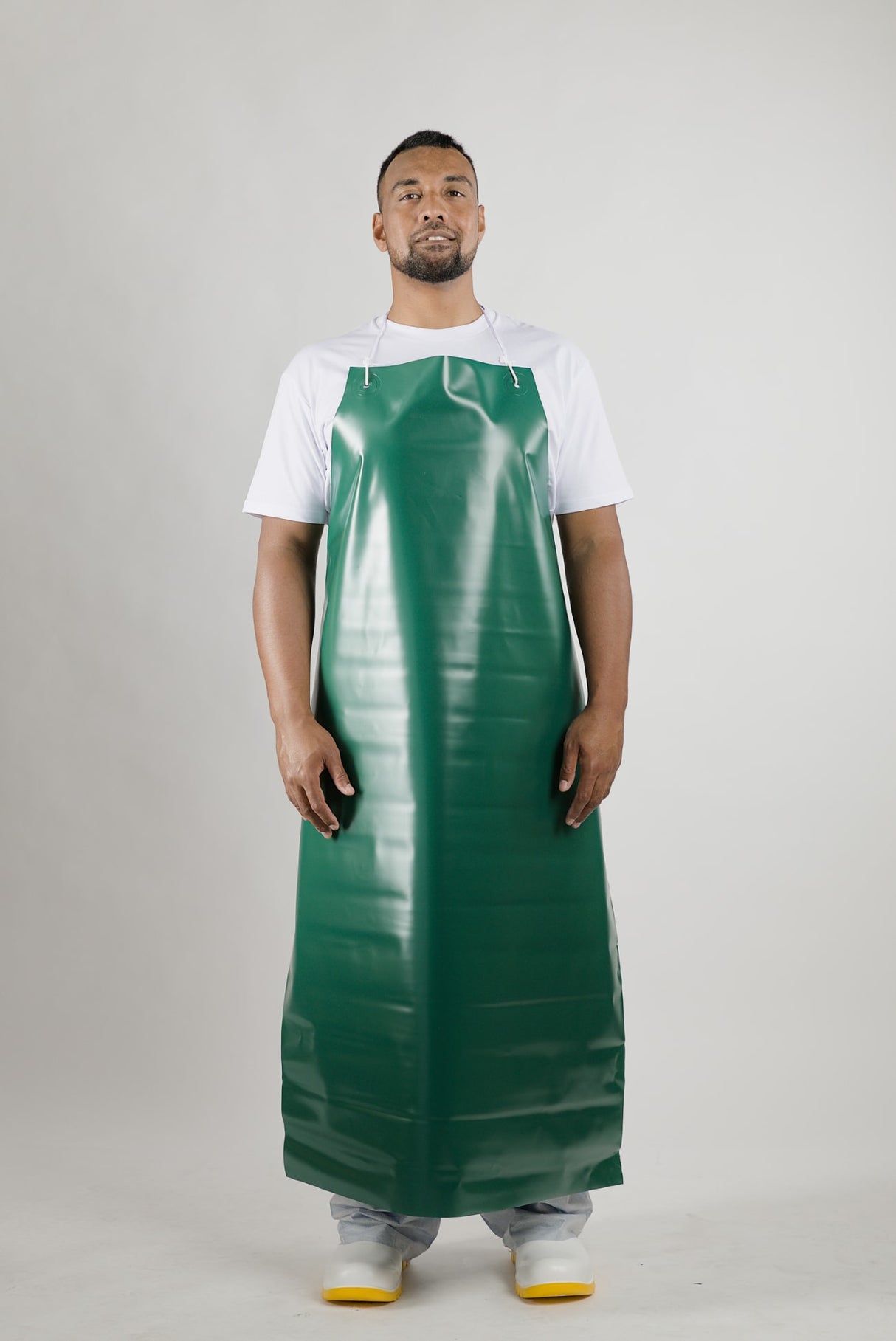 PVC Apron with Hooks and Ties 900x1350mm (Each) - Green