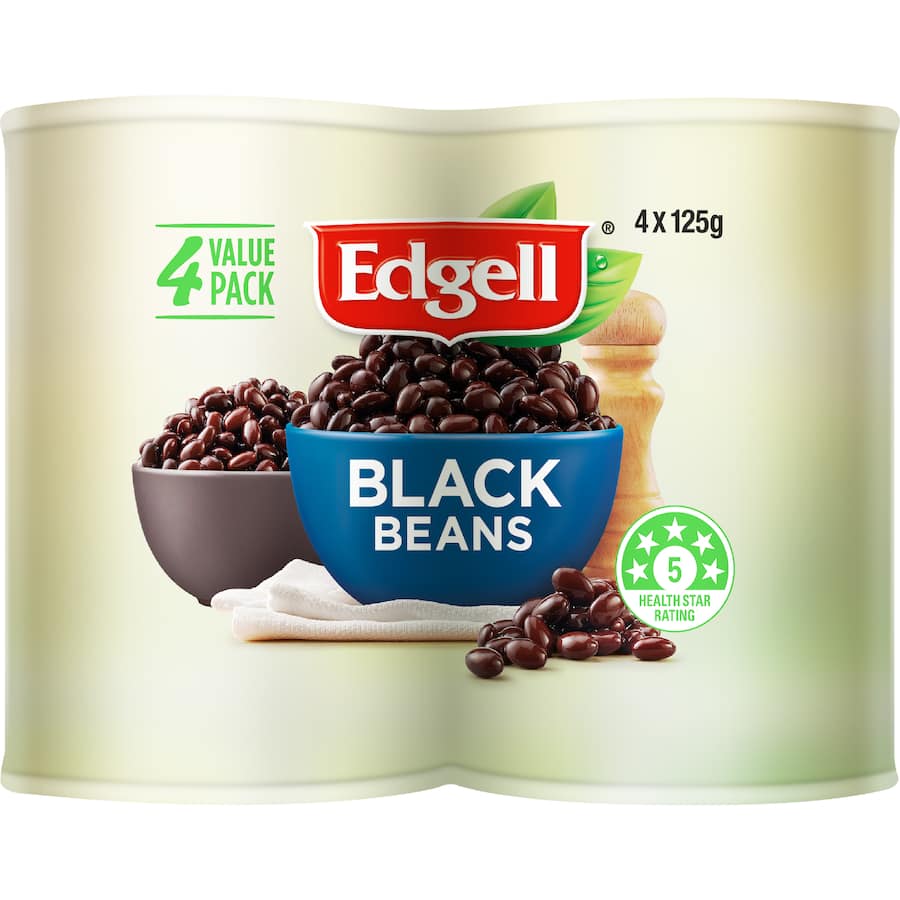 Edgell Black Beans 4 pack 500g