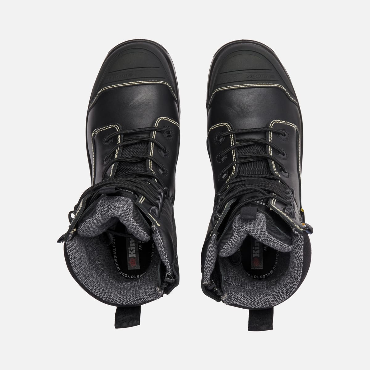 KingGee XTREMEGUARD ONYX 8Z Work Boot - Black - Black (Size: 08)