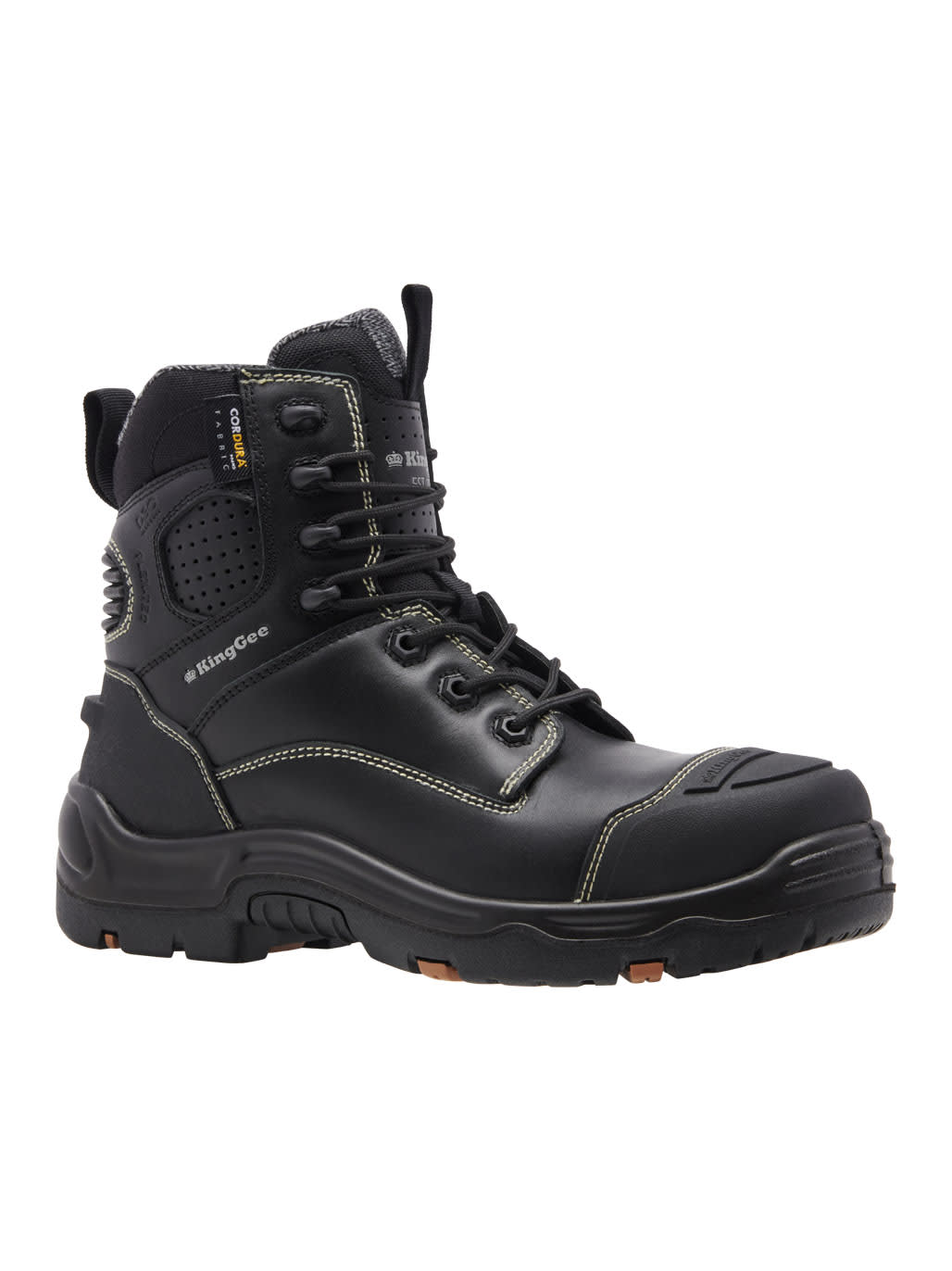 KingGee XTREMEGUARD ONYX 6Z Work Boot - Black - Black (Size: 03)