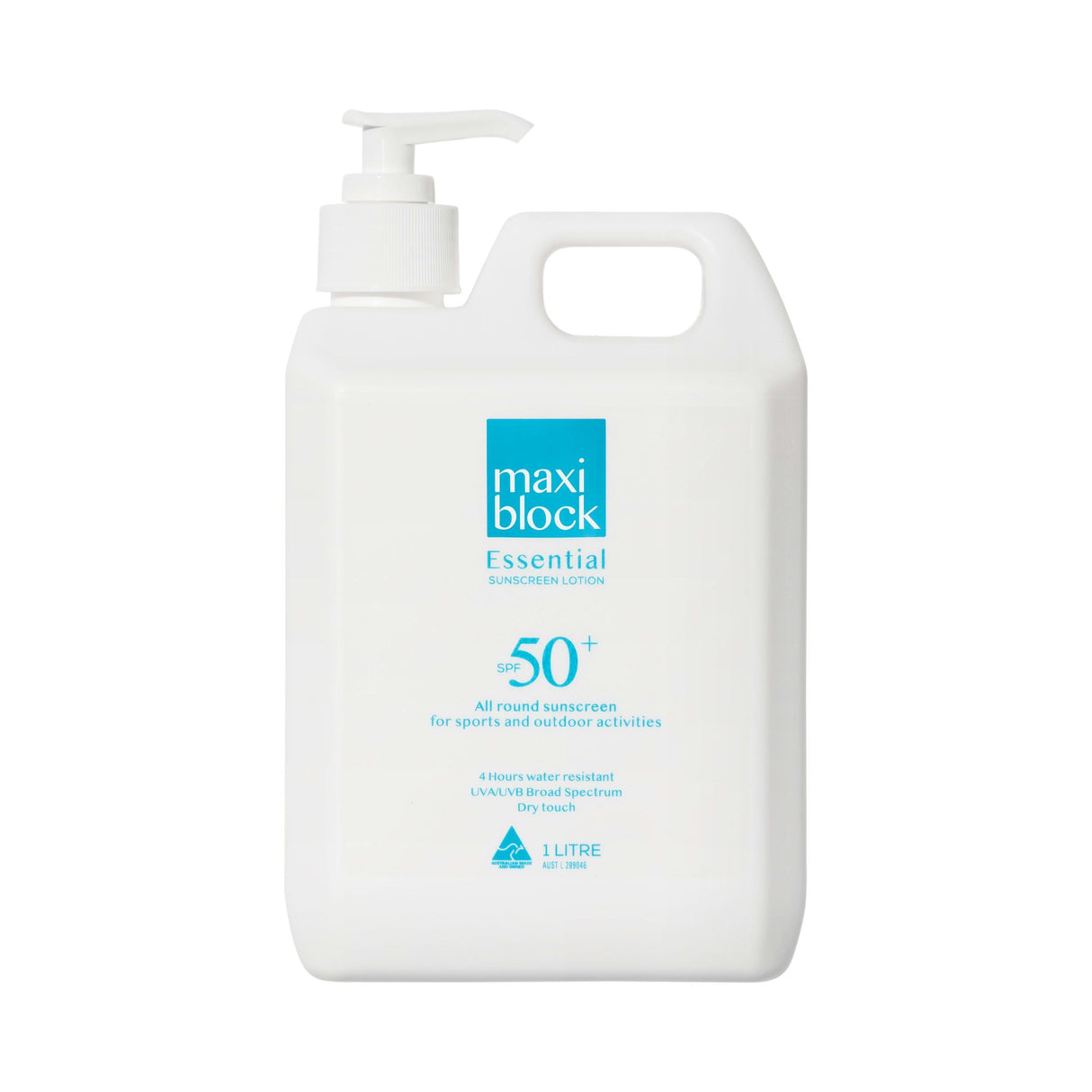 Maxiblock Essential Sunscreen SPF50+ 1L (Each)