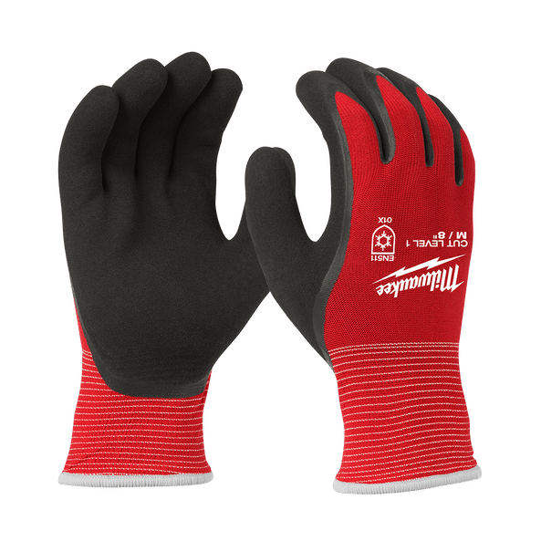 Cut 1(A) Winter Insulated Latex Double Dipped Glov (Pair) - Standard (Size: L)