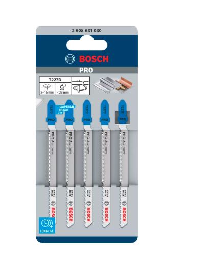 Bosch Aluminium Jigsaw Blade 5 (Pack)
