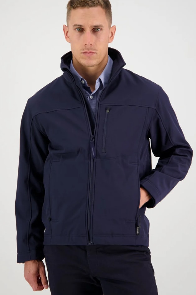 Swanndri, Redwoods Softshell Jacket - Navy (Size: L)
