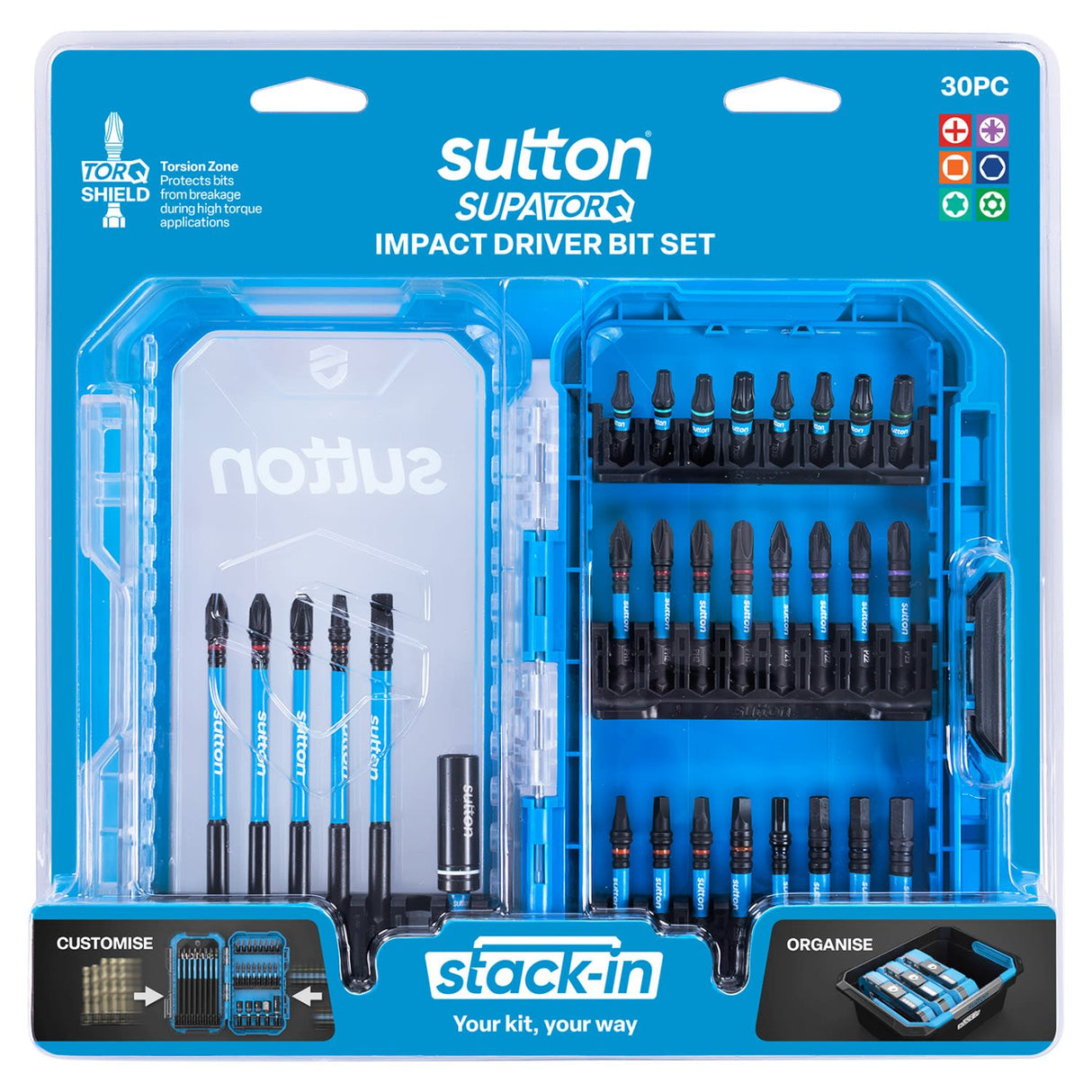 Sutton Tools Screwdriver Bit Set 30 Piece