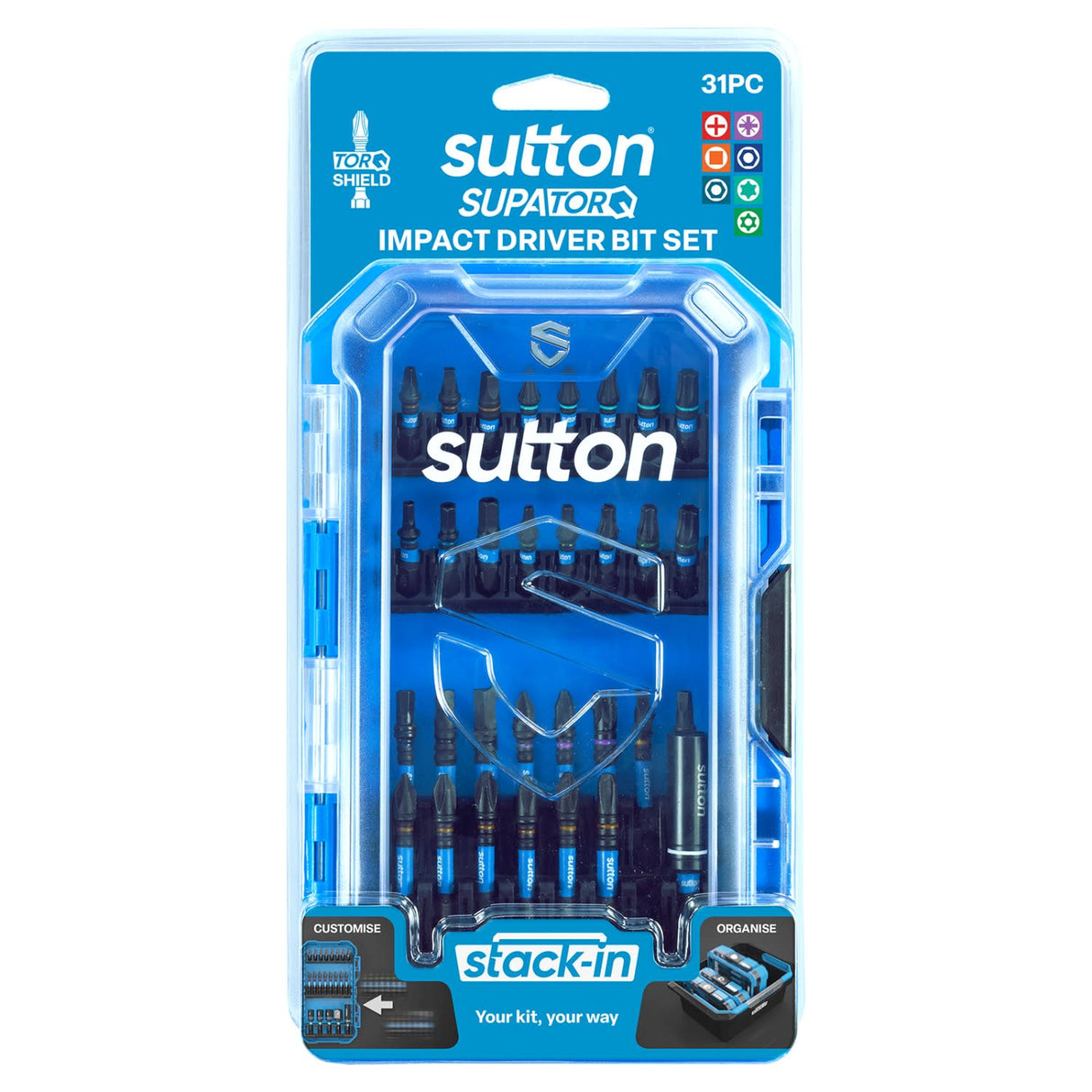 Sutton Stack-In Screwdriver Bit Set 31 Piece