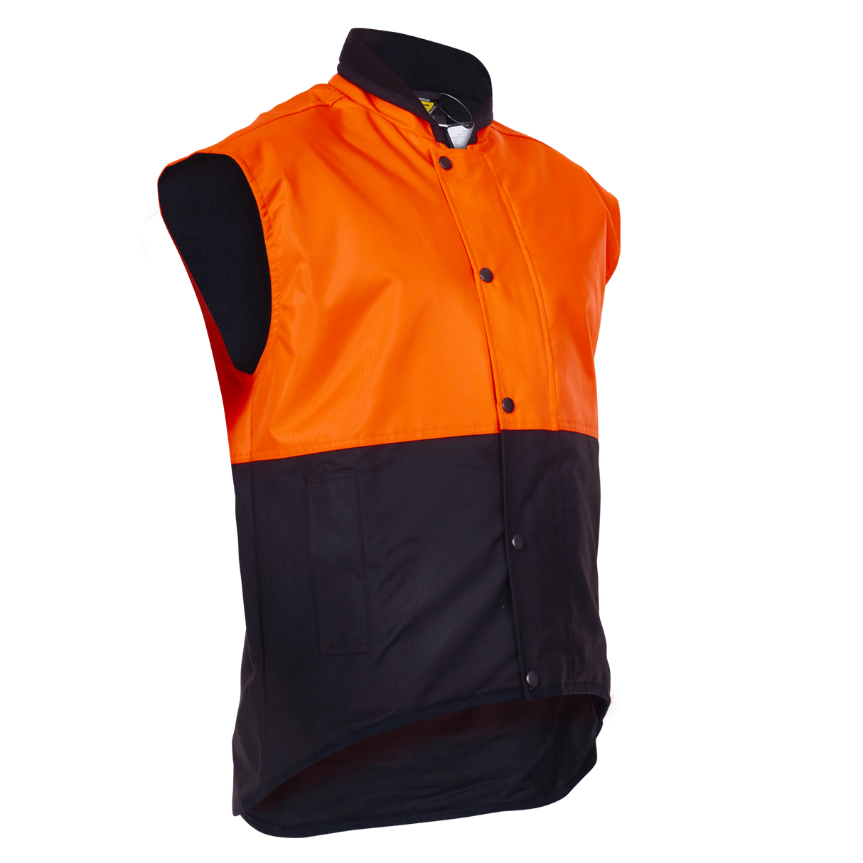 PCO1320, OILSKIN VEST - Flu Ora/Brwn (Size: M)