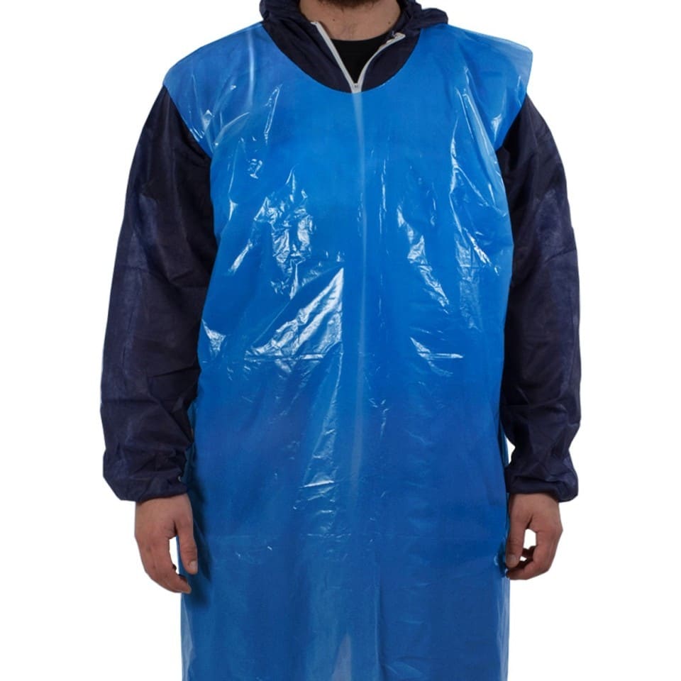 LDPE Apron Blue 690x1170mm (Pack of 100)
