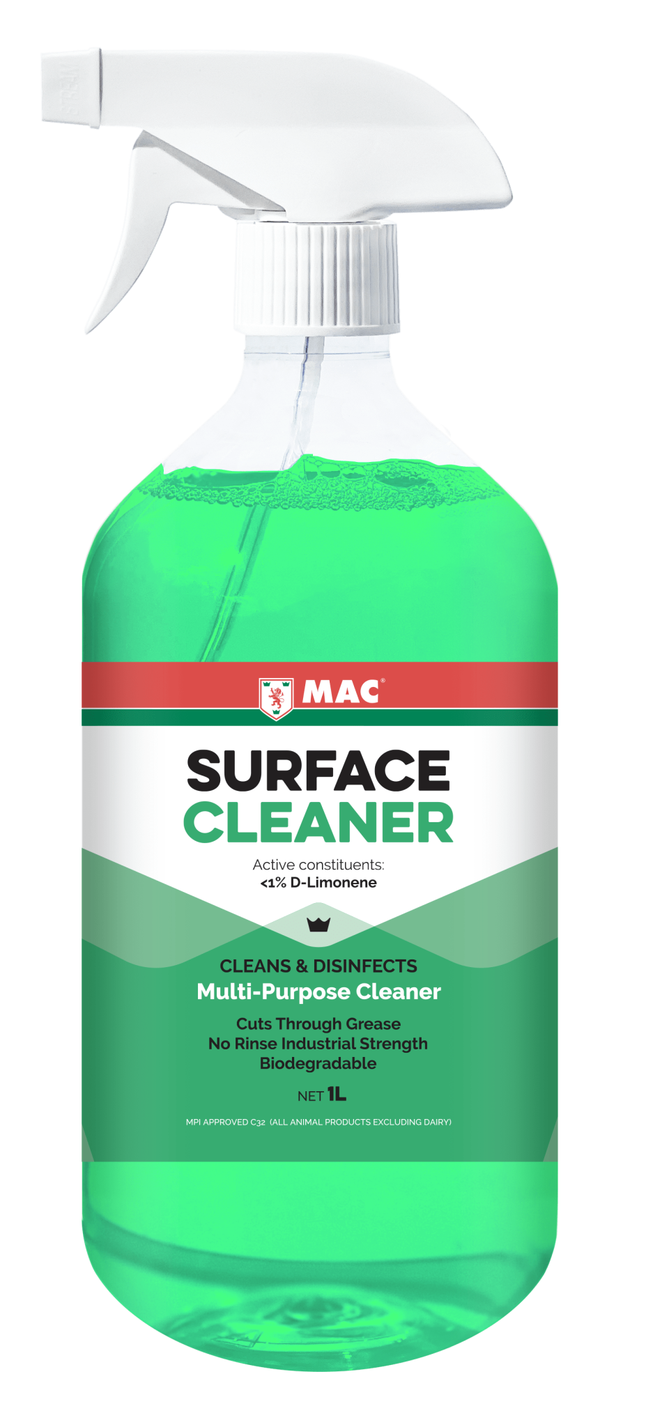 MAC Spray and Wipe Surface Cleaner 1L
