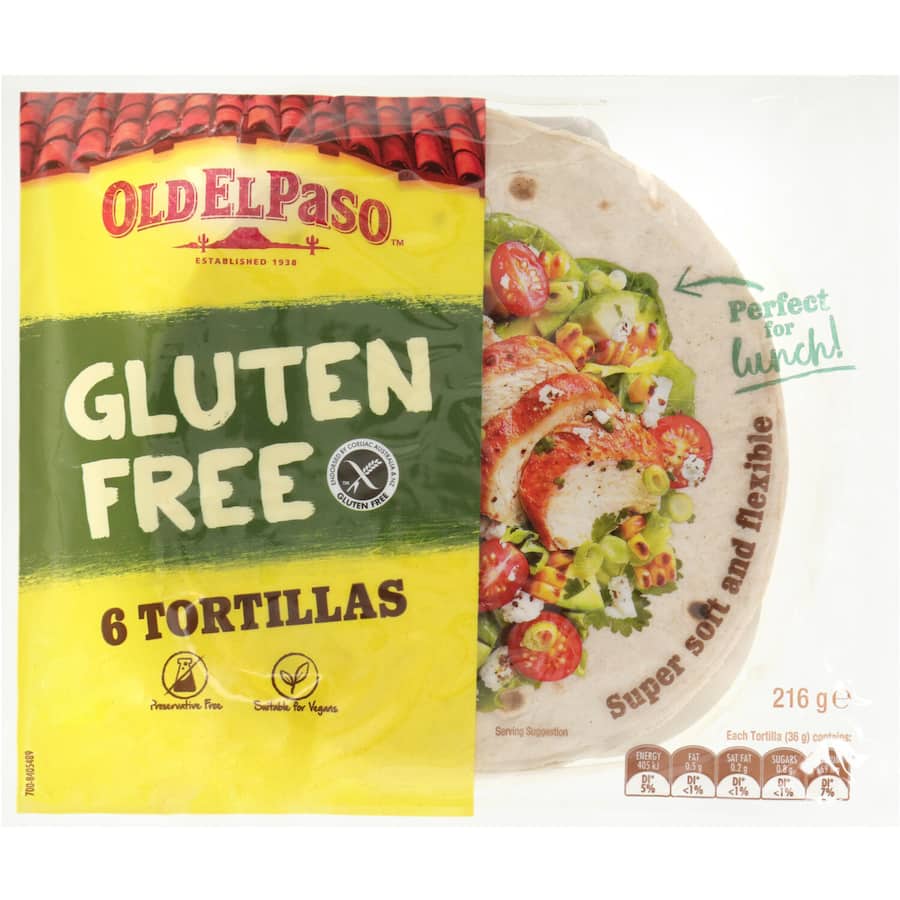 Old El Paso Tortillas Gluten Free 6pack