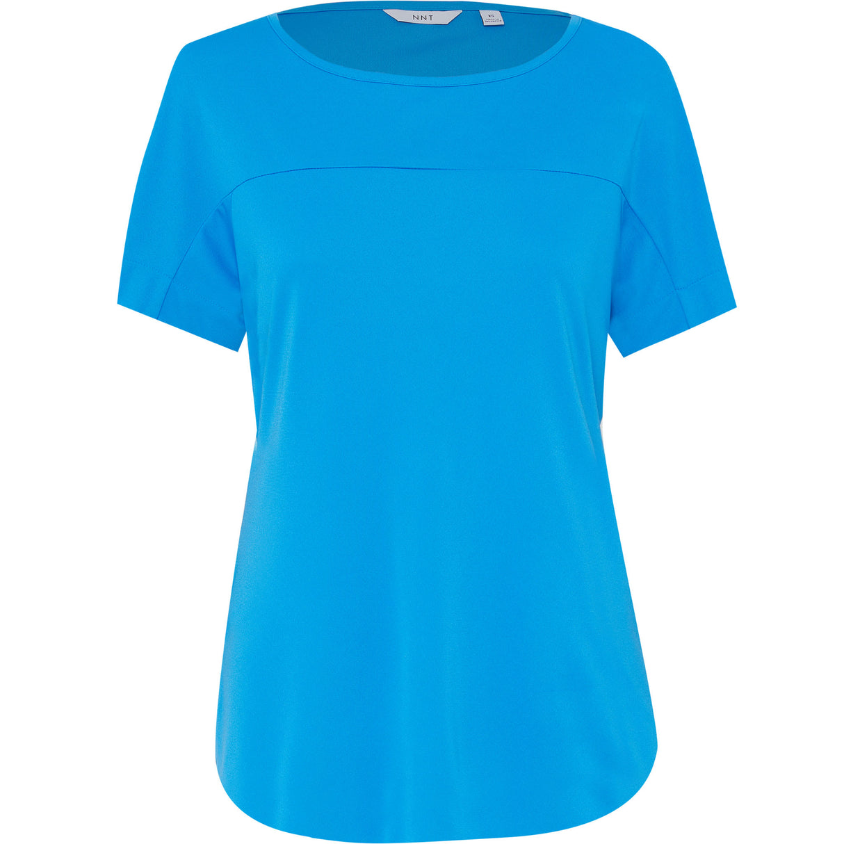 NNT Matt Jersey Boat Neck Top CATUHN - CYAN BLUE (Size: L)