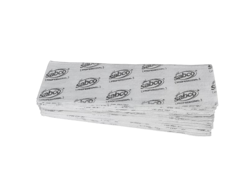 Sabco Disposable Flat Mop Pads 25pk (Carton of 6 Packs)