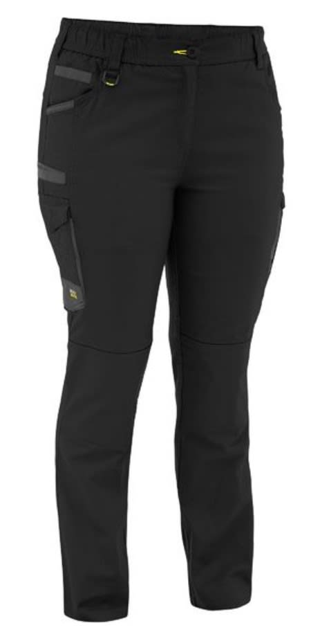 Bisley, FLX & Move Elastic Waist Women's Cargo - Black (Size: 24)