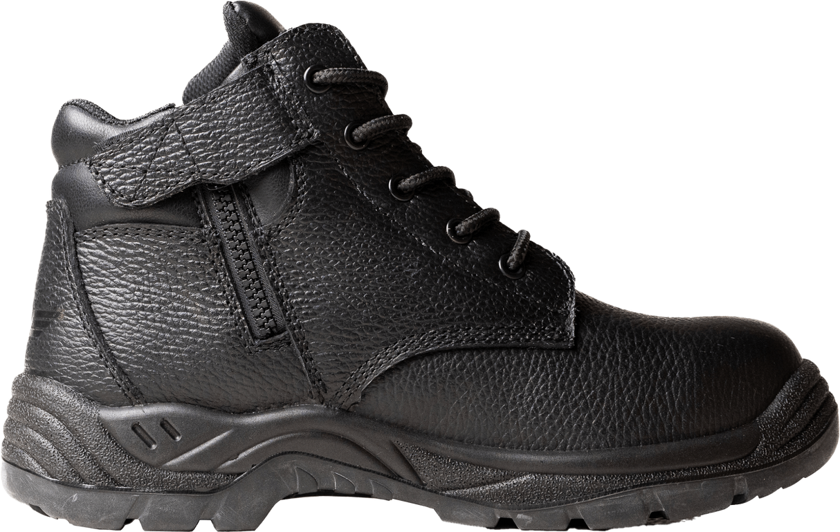Tredlite Catlins Womens Zip Sided Safety Boot Blk - Black - 07