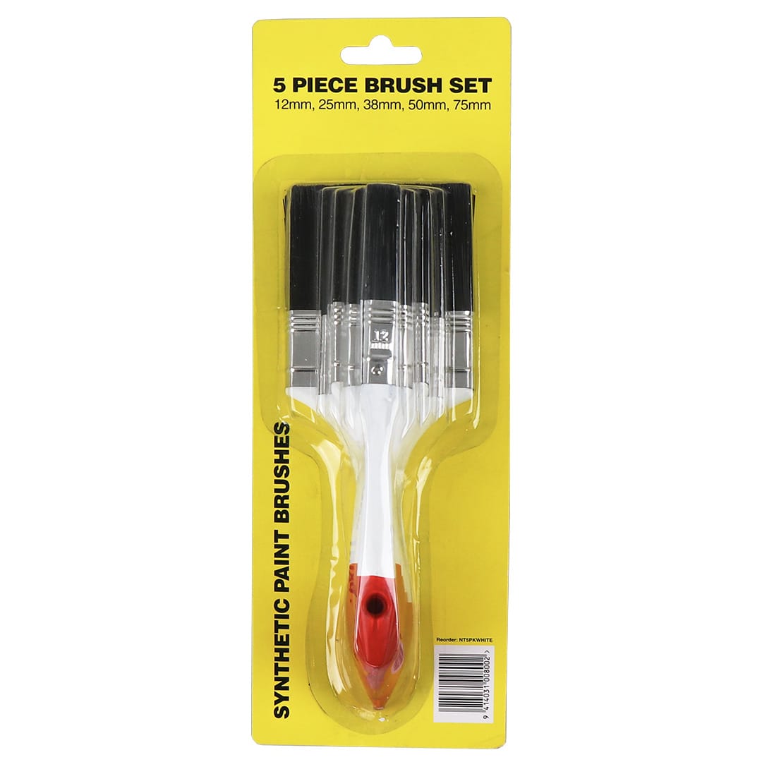 Haydn Synthetic Paint Brush 5 Pack