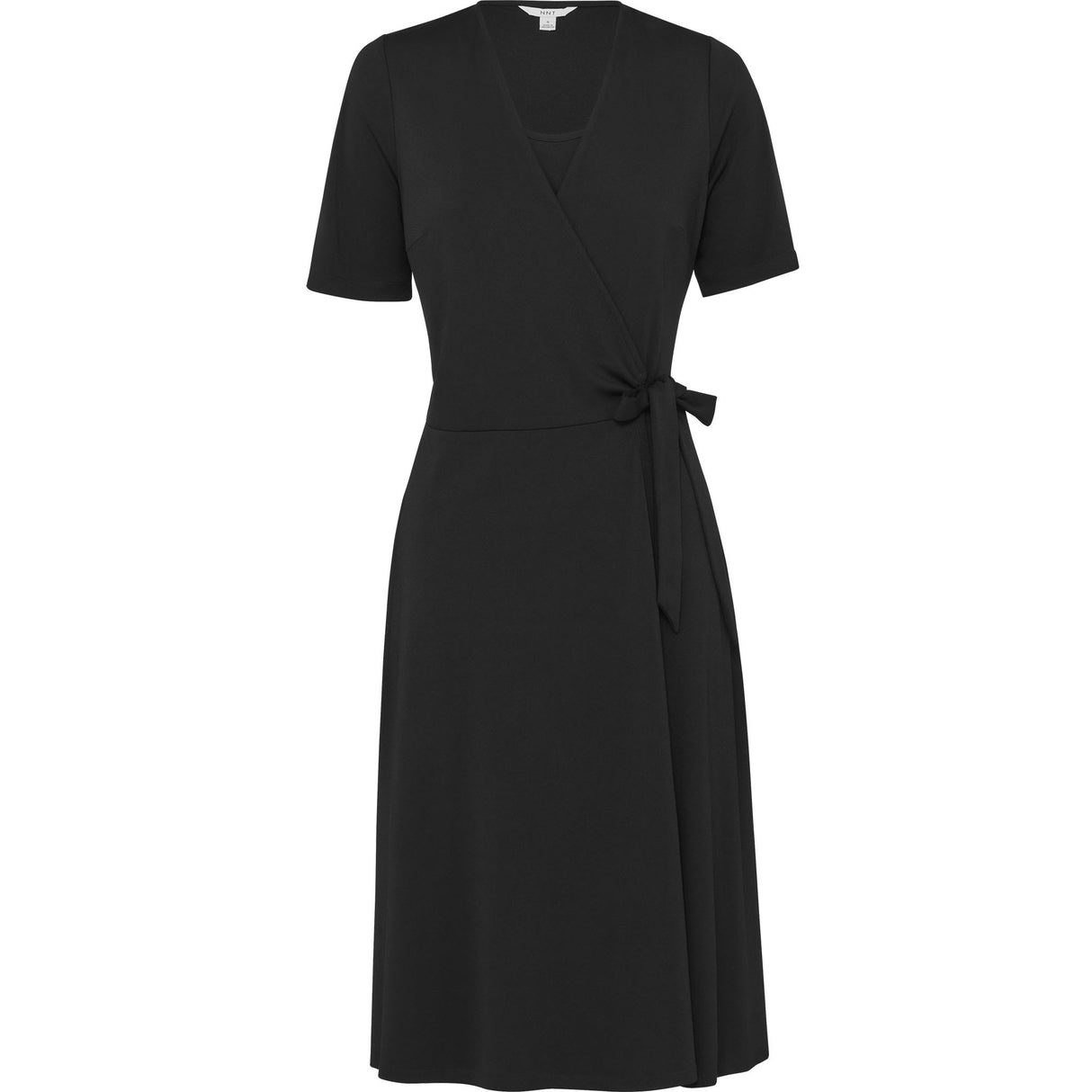 NNT, Matt Jersey Wrap Dress, CAT699 - Black - S
