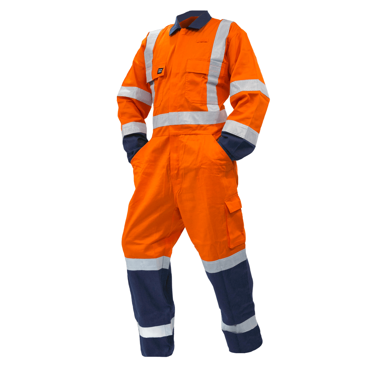Safe-T-Tec FR Overall 12cal - Orange/Navy - 07
