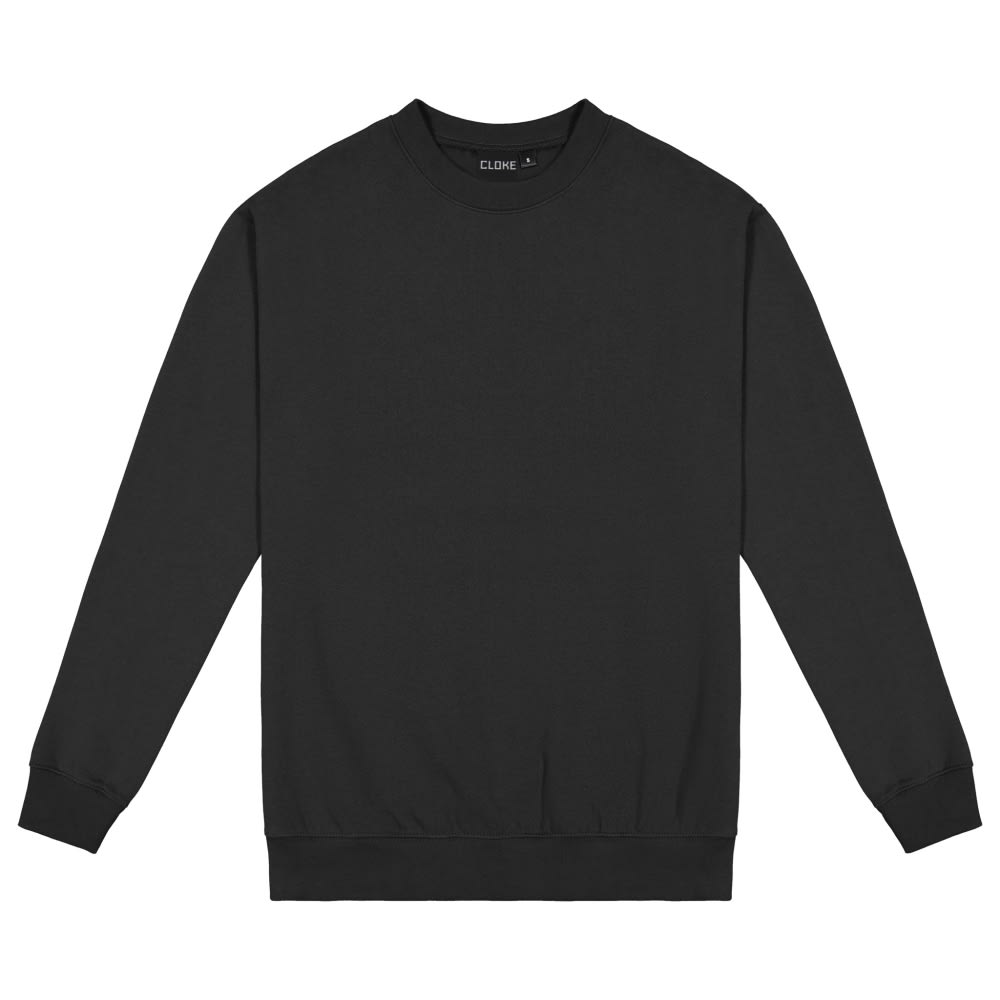 Cloke Crew Neck Jumper, CSI - Black - 5XL
