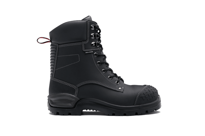 John Bull Bullhorn 3.0 Black Lace Up Boot, 4989 8" - Black - 10