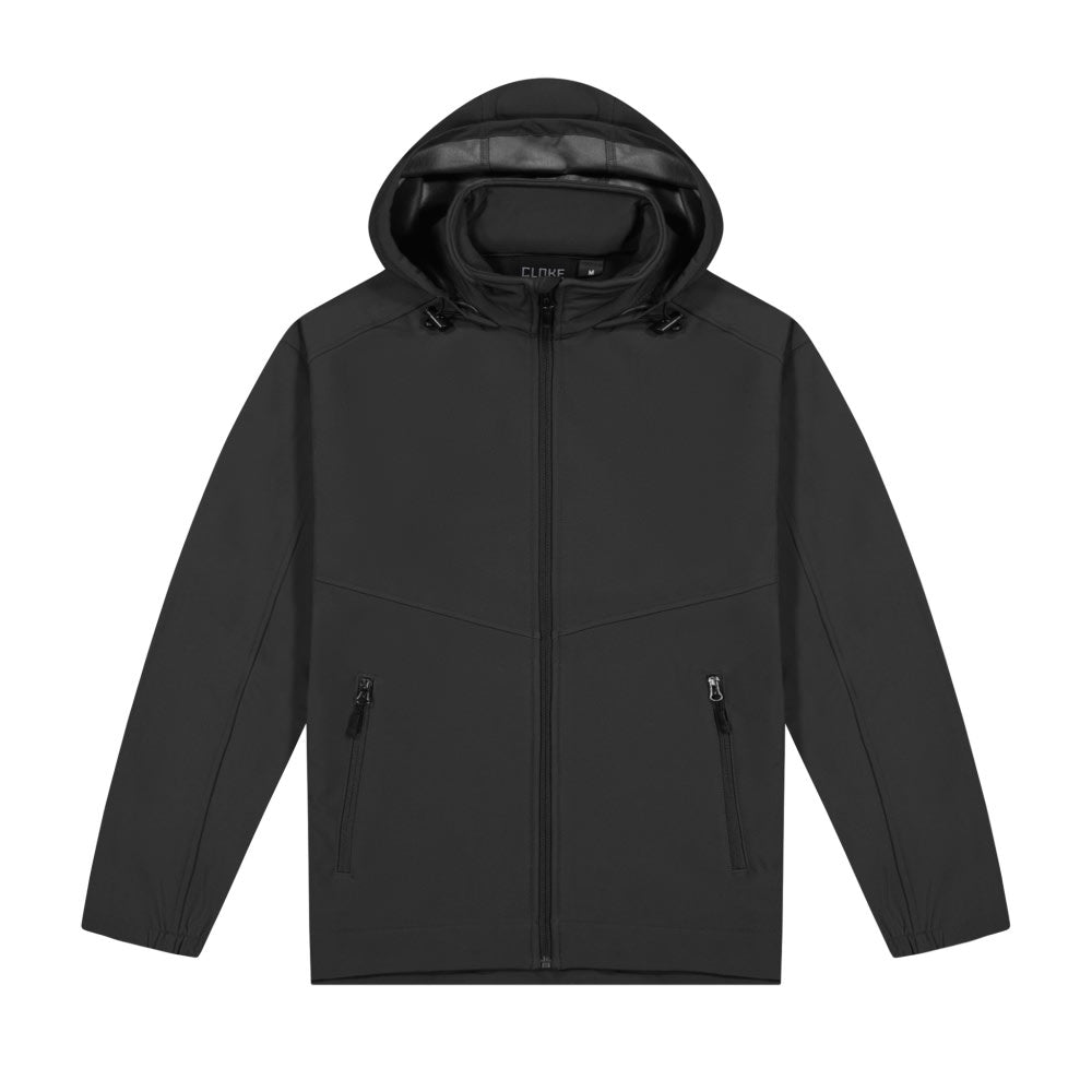 Cloke Aspiring Softshell Mens Jacket - Black - L