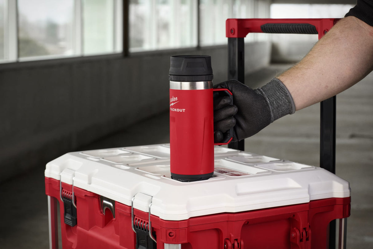 PACKOUT Mug 532ml (18oz) Sip Lid Red (Each)