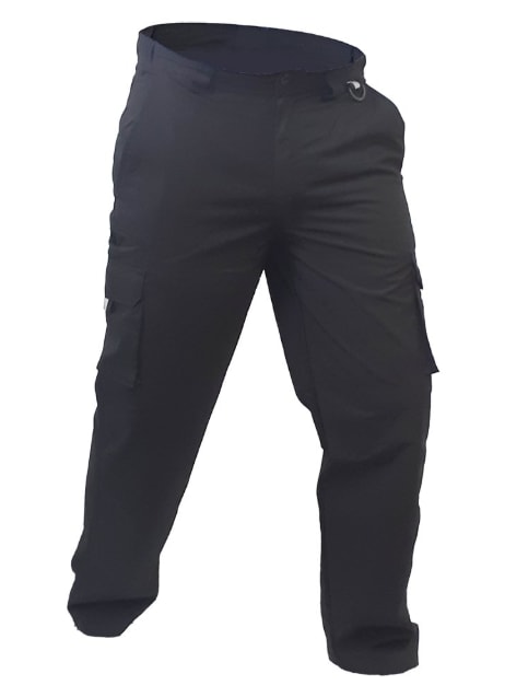100% Cotton Cargo Trousers, PCT1530 (Each) - Black - 142