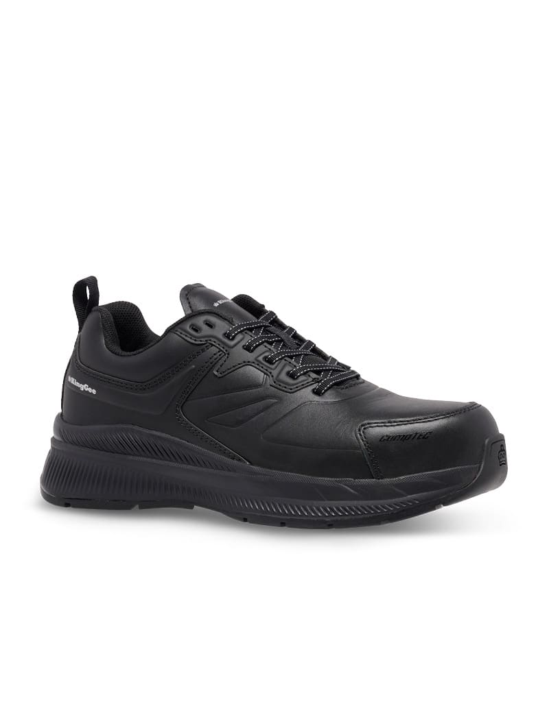 KingGee HYPER-TEC Women's Leather Shoe, K26498 - Black - 07