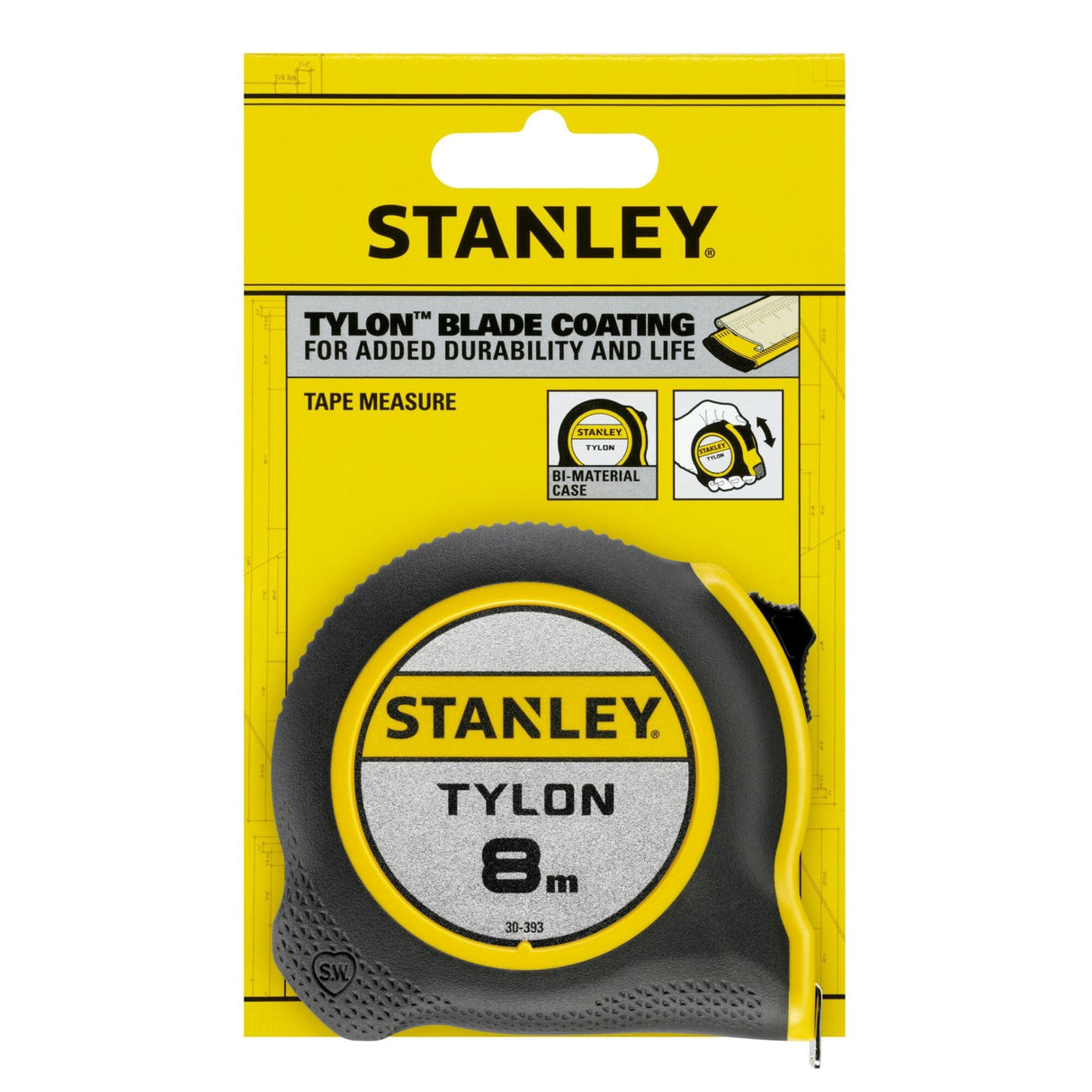 Stanley 8m Tylon Tape Measure (Each)