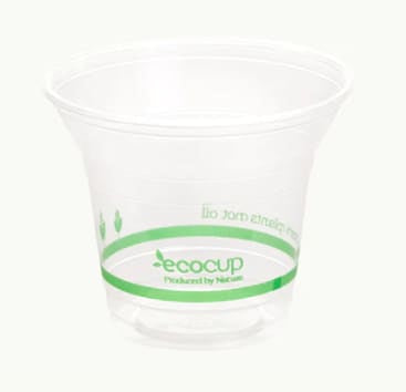 Ecoware Clear PLA Ecocup Green 300ml 50 (Pack)