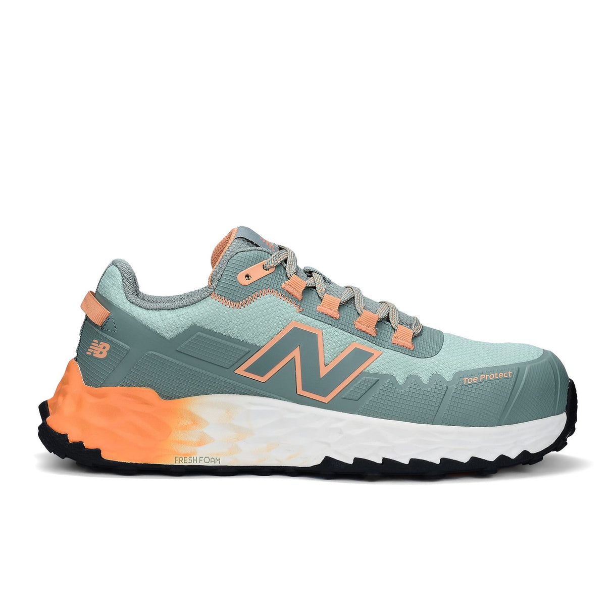 New Balance Cremorne Women's Safety Shoe (Pair) - AQUA/PUMPKIN - 12