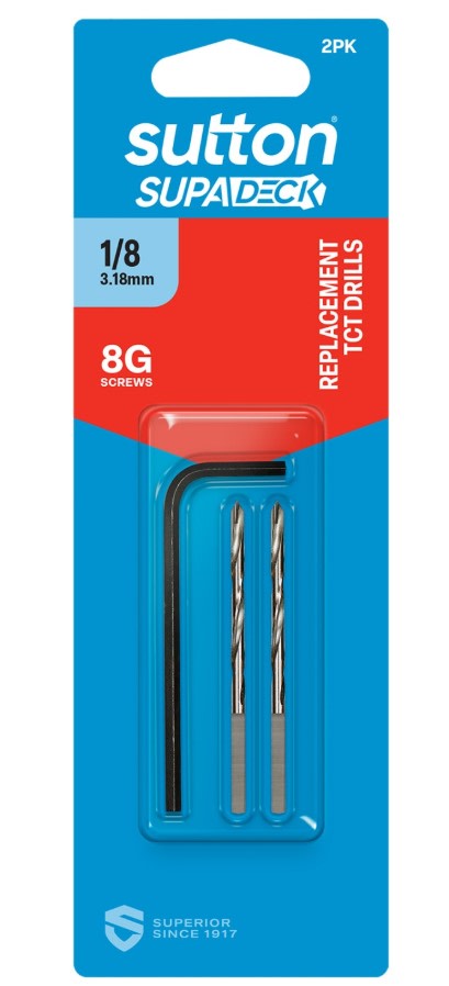 Sutton SupaDeck Replacement Drill 1/8IN (8G) (Each)
