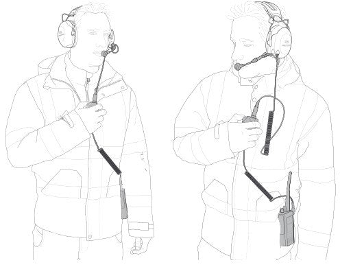 3M Peltor MT74H52B-110 CH-3 FLX2 NECKBAND