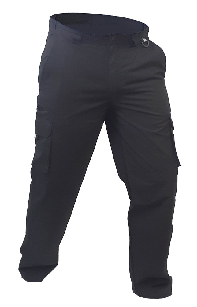 Esko Caution Cotton Cargo Trousers - Black - 87