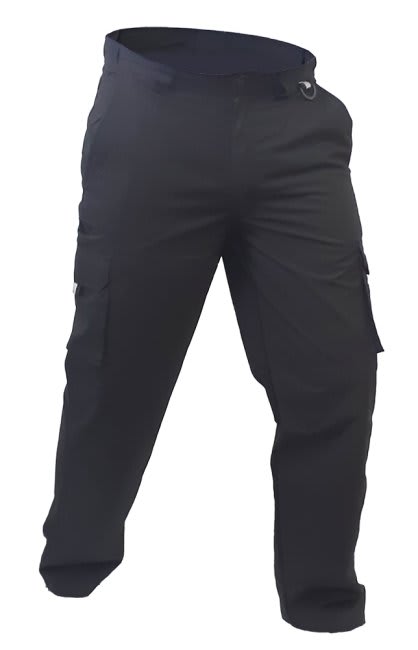 Esko Caution Polycotton Cargo Trouser - Black - 117