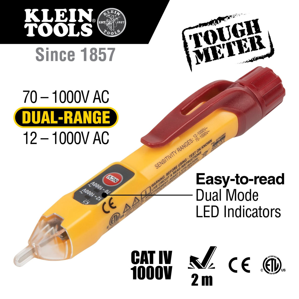 Klein Tools Dual Range Non-Contact Voltage Tester (Each)